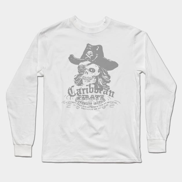 caribbean pirate reasure island Long Sleeve T-Shirt by usastore